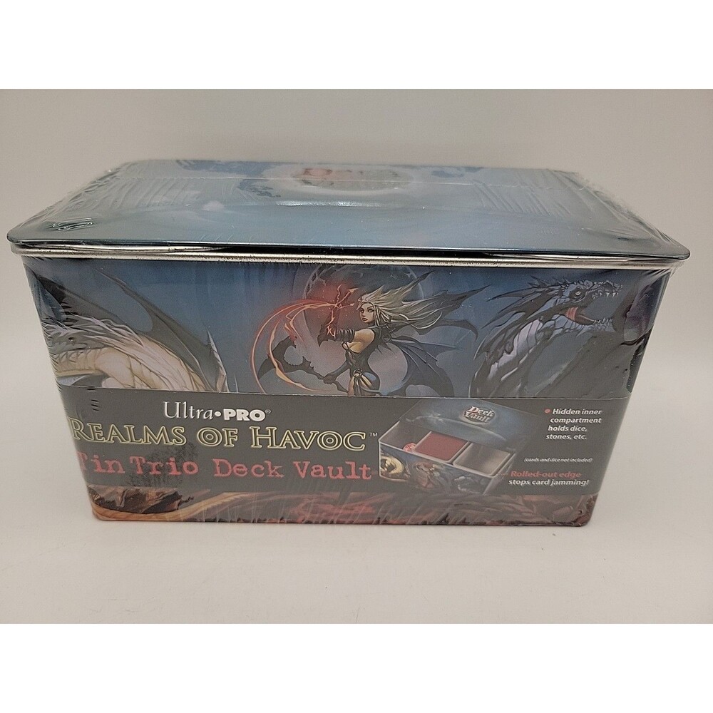 2015 Ultra Pro Realms of Havoc Tin Trio Deck Vault #84470 Factory Sealed